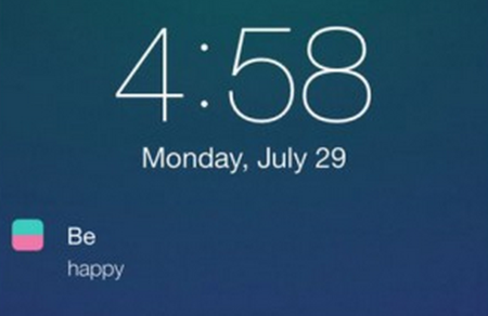 be notificación iphone