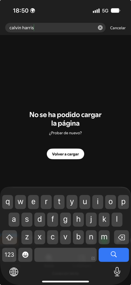 Spotify Dando Fallos2