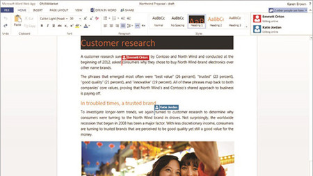 Las aplicaciones web de Office añaden edición colaborativa en tiempo real y otras novedades