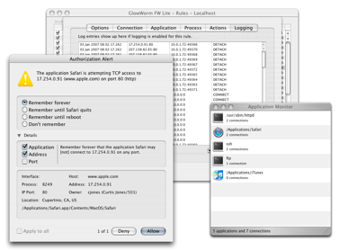 GlowWorm FW, cortafuegos para Mac