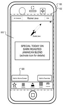patente apple iphone anuncios gps