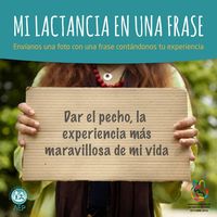 Semana Europea de la Lactancia Materna 2016. Y tú, ¿cómo resumirías tu lactancia en una frase?
