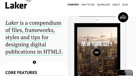 Laker, compendio de herramientas para crear publicaciones en HTML5