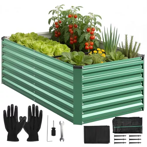 Metal Bancales Huerto para Jardín 240 * 90 * 60cm