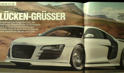 Audi R8 V12 TDI, la sorpresa de Audi para Detroit