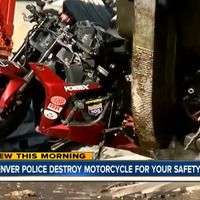 Hecha pedacitos, así ha acabado esta Honda CBR600RR después de ser incautada a un cabezabuque