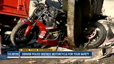 Hecha pedacitos, así ha acabado esta Honda CBR600RR después de ser incautada a un cabezabuque