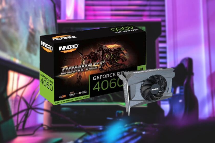Tarjeta Gráfica INNO3D GeForce RTX 4060 Compact 8GB GDDR6 DLSS3