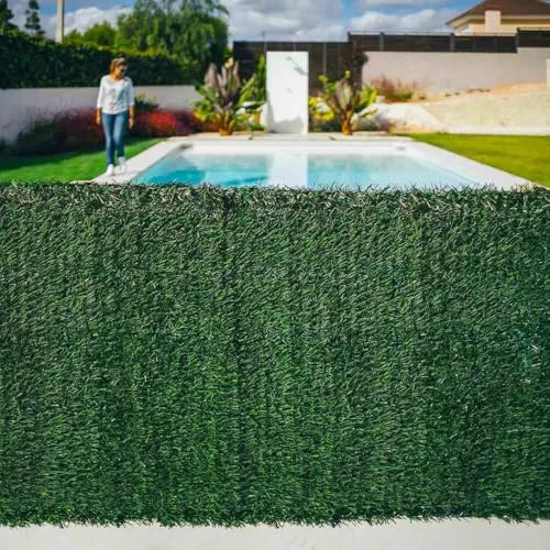 Mugar- seto artificial de jardín- cerramiento con 90% de ocultación. Valla para jardín decorativa. Tres medidas disponibles. (1x3m)