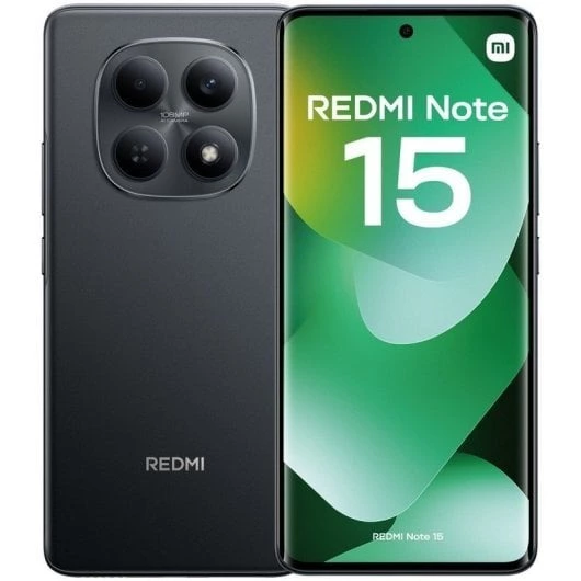 Xiaomi REDMI Note 15 8GB 256GB 6.77" AMOLED 4G Dual SIM Cámara 108MP IP64 HyperOS 2 Negro