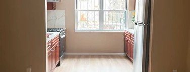 Una cocina fea, unos armarios de un color horrible y una inquilina creativa: así fue el espectacular cambio de esta estancia sin obras 