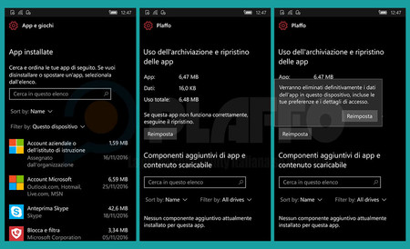 Pronto podrás borrar todos los datos de una app sin desinstalarla en Windows 10 Mobile