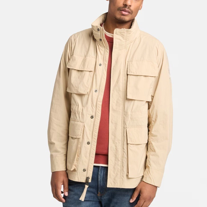 Timberland Chaqueta sahariana de hombre con capucha oculta