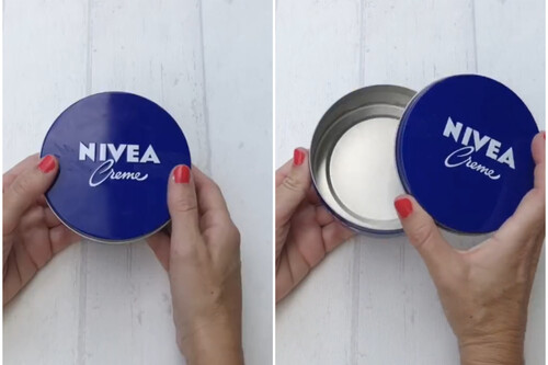 reutilizar lata Nivea