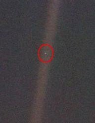 La tierra desde el espacio profundo