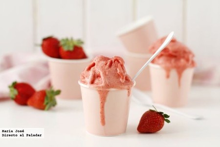 Helado casero de fresas sin heladera. Receta