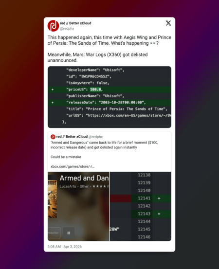 Juegos desaparecidos de Xbox 360 reaparecen fugazmente en la tienda de Xbox y disparan las esperanzas de emulación oficial entre consola y PC