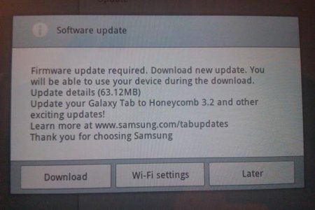 Samsung Galaxy Tab recibe actualizacion a Android 3.2 pero tiene graves problemas con el WiFi