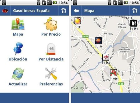APP gasolineras España para Android