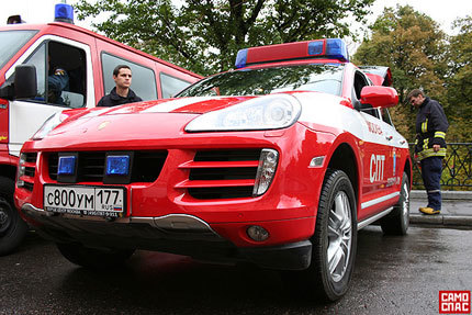 Porsche Cayenne S Emergency Vehicle para los bomberos rusos