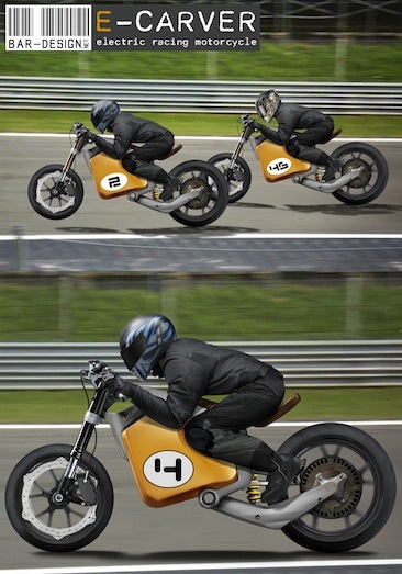 E-CARVER, electric racing motorcycle