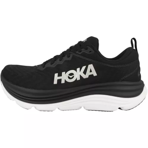 Hoka Gaviota 5, Zapatillas de Gimnasio Hombre, Negro/Blanco, 42 EU