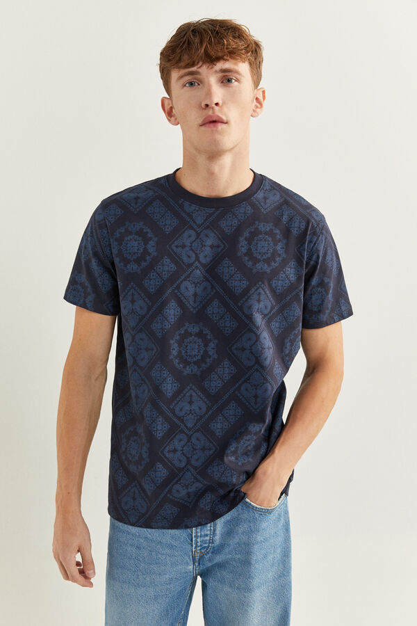 Camiseta de estampado étnico