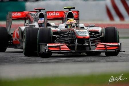Lewis Hamilton en el GP de Malasia 2010