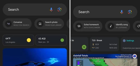 使用前(左)と使用後(右)。 9to5Google のスクリーンショット