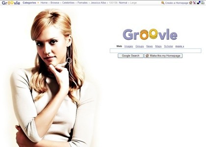 Groovle: personalizando el aspecto de Google con diferentes fondos