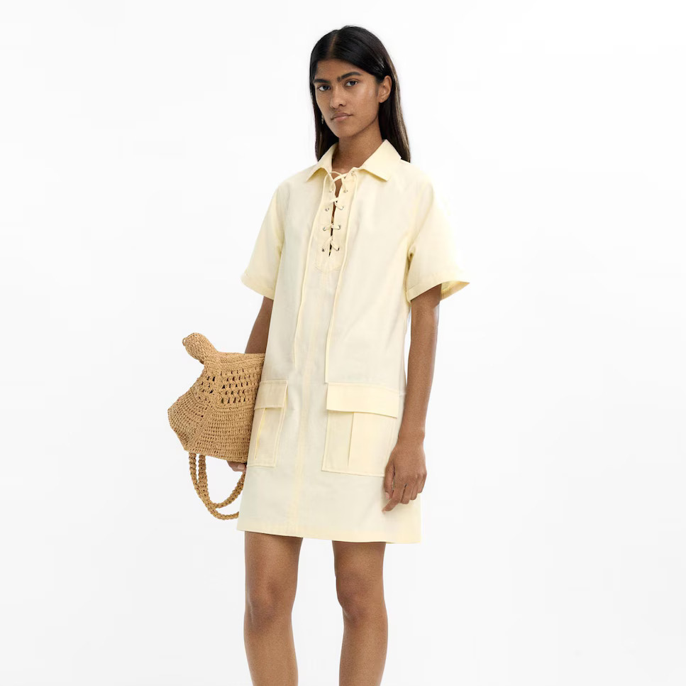Parfois
Vestido camisero 100% algodón 