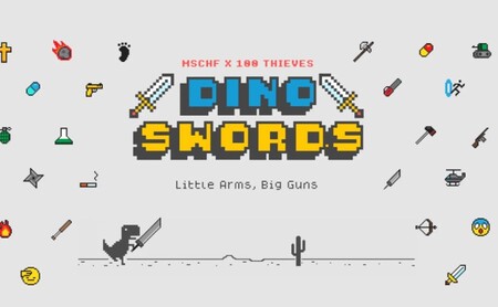 Crean una versión del juego del dinosaurio de Chrome en la que contamos con 26 armas para defendernos