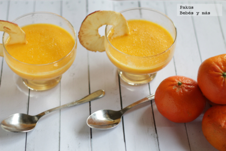 Crema de mandarinas. Receta fácil de postre para toda la familia