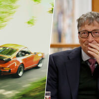 A Bill Gates le gustaba pisarle: lo descubrió su Porsche 911 en un viaje de 2.000 kilómetros y lo descubrió también la policía