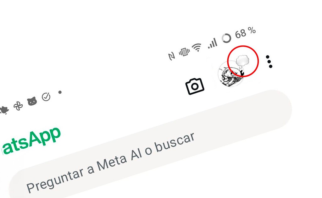 Qué es esa nube que sale en la foto de perfil de WhatsApp y para qué sirve 