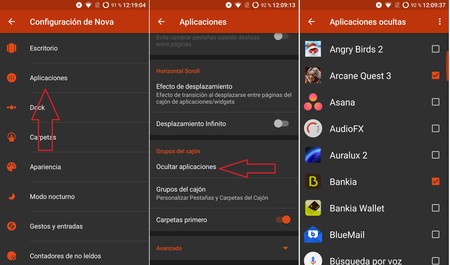 Nova Ocultar Aplicaciones