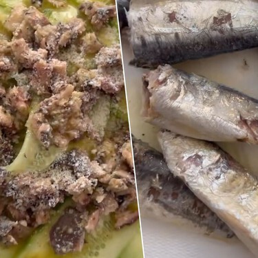 La cena con dos latas de sardinas que parece de chiringuito y se hace sin encender el fuego 