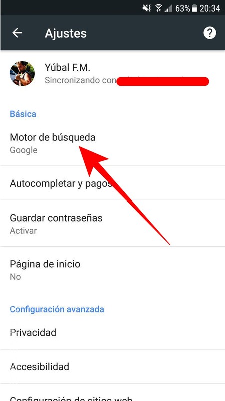 Pulsa Sobre Motor De Busqueda