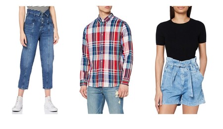 Chollos en tallas sueltas de pantalones, camisas y camisetas Pepe Jeans a la venta en Amazon