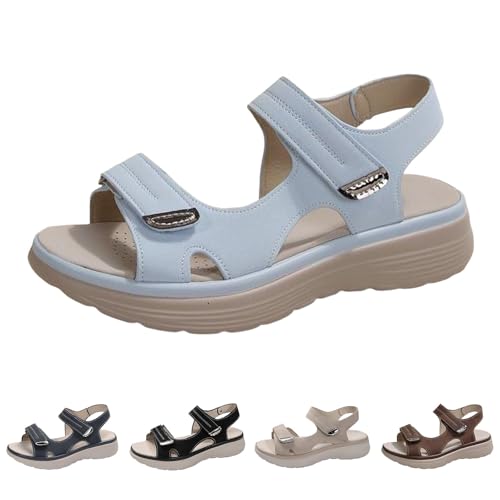 Sandalias ortopédicas para mujer con amortiguación suave y ajuste ancho para caminar en verano
