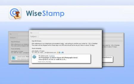 WiseStamp, personaliza la firma de tus correos desde Firefox, Chrome o Safari