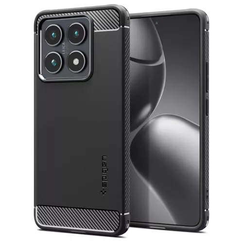 Spigen Funda Rugged Armor Compatible con Xiaomi 14T Pro - Negro Mate