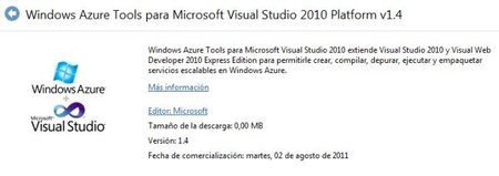 Liberada la versión de Agosto del 2011 de las herramientas de Windows Azure para Visual Studio 2010