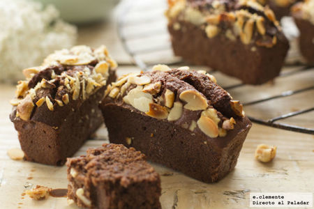 Financiers de chocolate y frutos secos. Receta