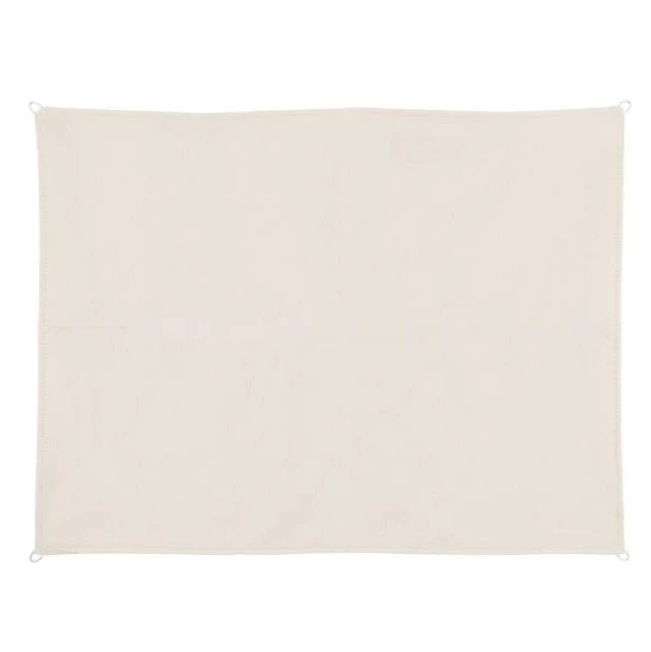 Toldo vela FBurgos de 3x3 metros en color beige y de forma cuadrada
