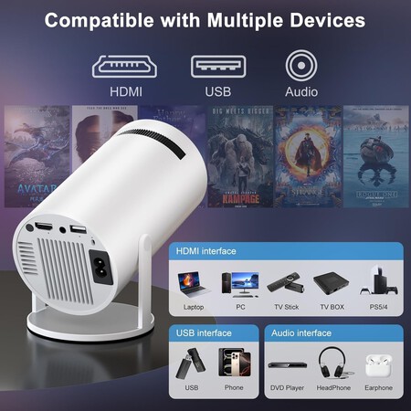 mini proyector portátil android