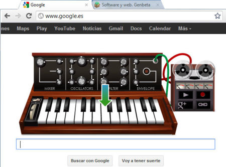 Convierte tu navegador en un sintetizador con el Doodle dedicado a Robert Moog