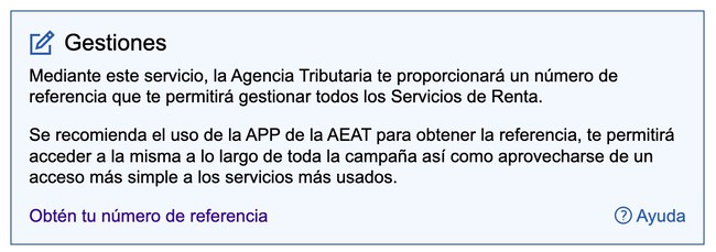 Cómo saber el número de referencia de la Renta 2023