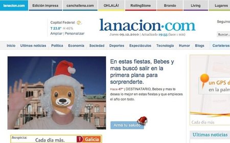 Felicita la Navidad con un saludo en el periódico