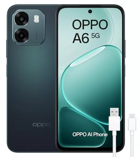 OPPO A6 5G - Smartphone Libre con IA, 6GB RAM+256GB